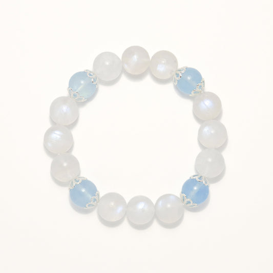 Love Aegean Sea II - Moonstone & Aquamarine Bracelet