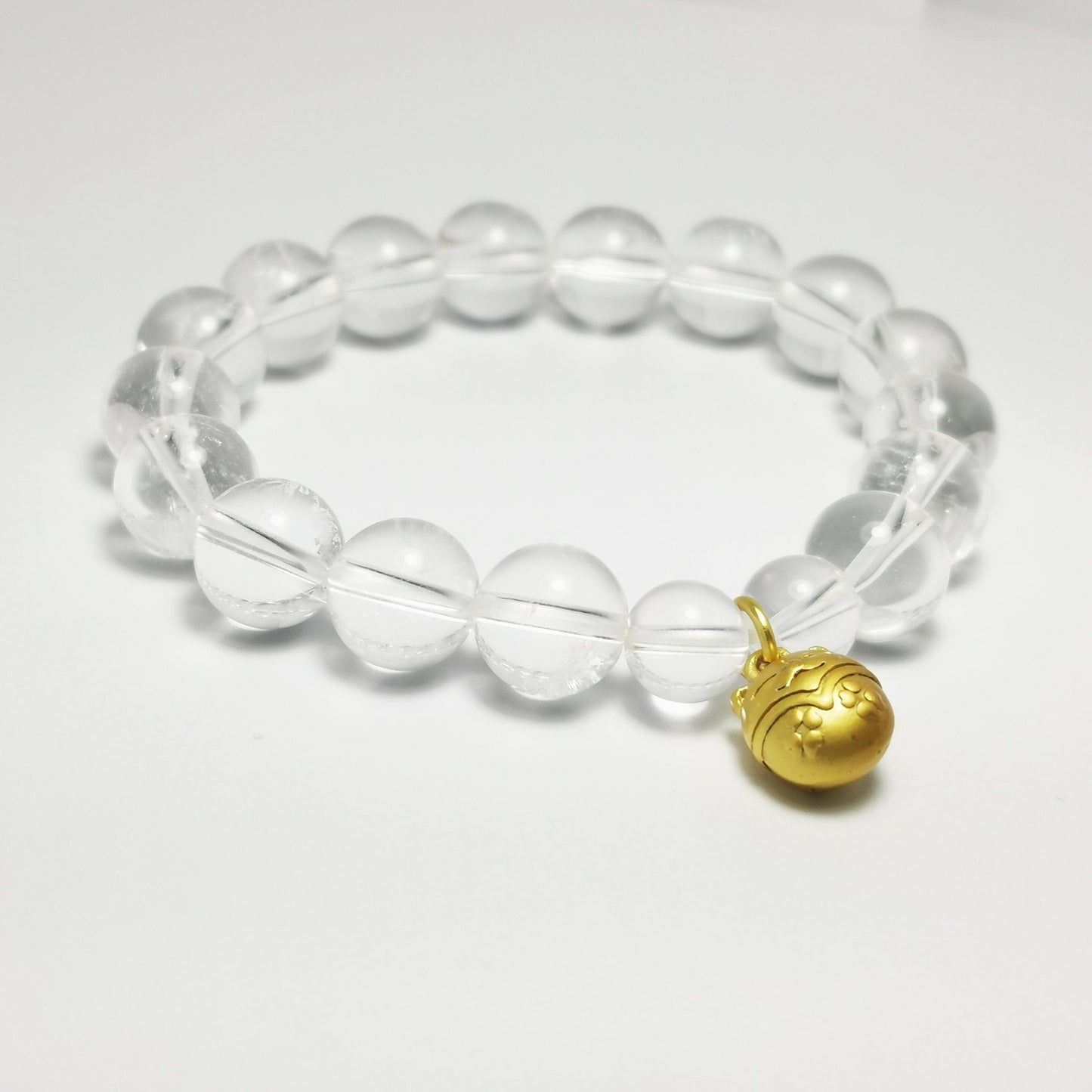 Fortune Cat - Clear Quartz Bracelet